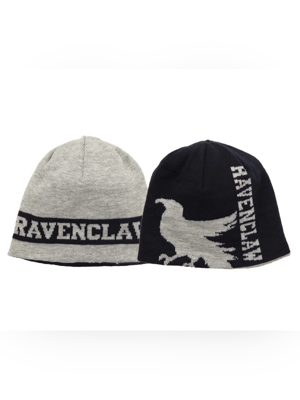Harry Potter Reversible Knit Beanie - Gray & Black NWT